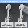Universal 1/2 Inch NPT Mini Ball Valves Steel Flows Control Device Water Saving Shut Off Valves for Shower Bidet Kitchen