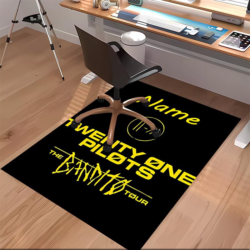 Custom personalization twenty one pilots Print Area Rug - Soft, Washable Non-Slip Indoor Mat,Living Room,Home&Office Decorative Rug