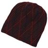 Autumn and Winter Warm Knitted Ear Protection Pile Up Hats Diamond Grid Mixed Color Pullover Caps Women's Fleece - Lined Hats