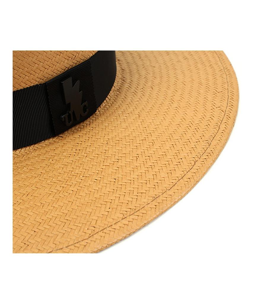 Yunibeosyeolkemiseuteuli Beige Long Summer Fedora Panama Hat