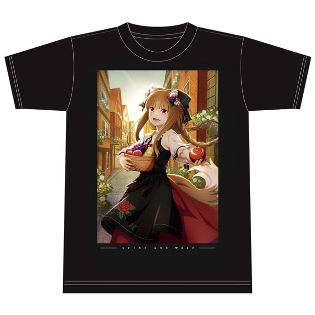 [azumaker] TV Anime "Spice and Wolf" T-shirt [Holo] L Size