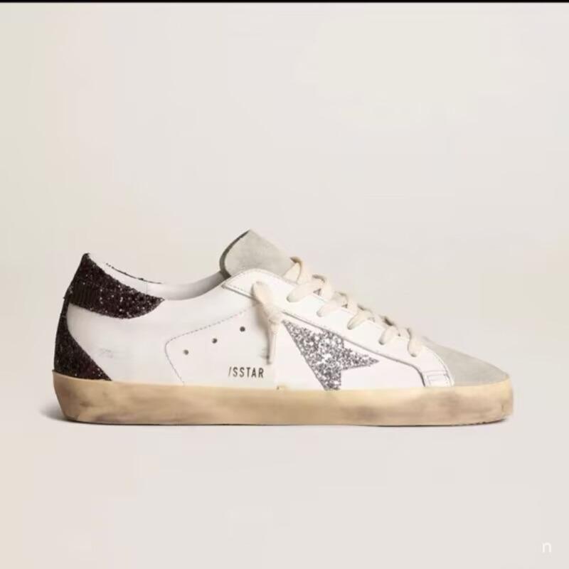 Leather Star New Flat Bottom Inner Height Increase Men's and Women's Casual Little White Shoes Retro Small Dirty Shoes Board Shoes Men's