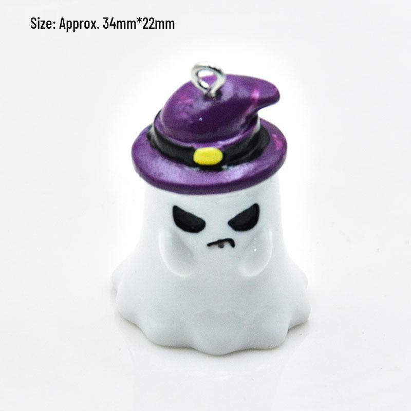 Halloween Resin Grim Reaper Ghost Keychain Pendant