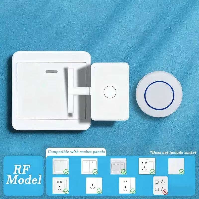 Bezprzewodowy przełącznik światła narzędzie do wyłączania automatyczny przycisk inteligentny ładowany przez USB leniwy przełącznik zdalnego sterowania