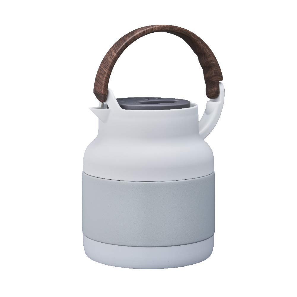 

Doshisha Tabletop Teapot, Insulated, Teapot Style, 1.0L, White