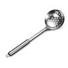 Practical Kitchen Slotted Spoon For Frying And Grilling Stainless Steel Strainer Ladle With Ergonomic Handle