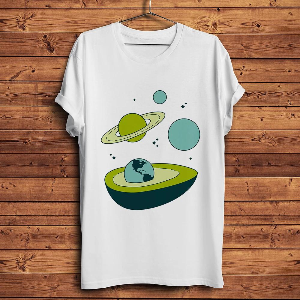 

Avocado Planet Universe Space Funny Geek TShirt UnisexWhite Short Sleeve Casual TshirtUnisex Fresh Style Streetwear Tshirt S
