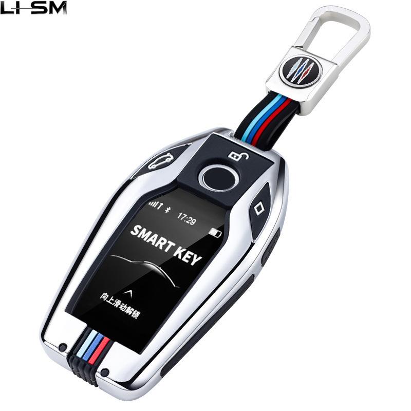 Custodia per Chiave Auto Copertura Portachiavi per Bmw Serie 1 3 5 7 X1 X3 X5 X6 X7 F30 G20 F34 F31 G30 G01 F15 G05 I3 M4 Serie Accessori Auto