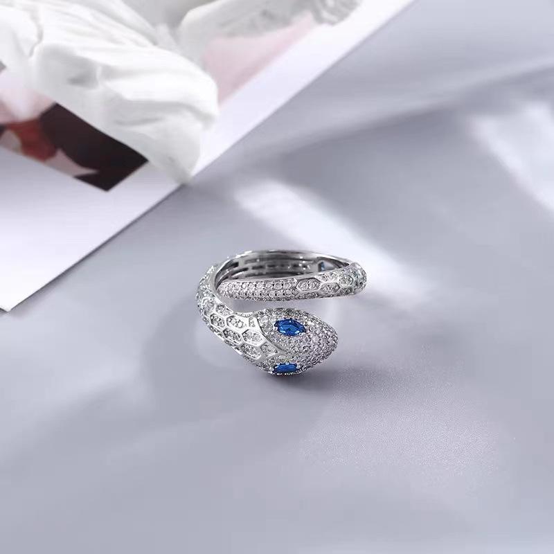 Trendy Designer Women s Snake Ring - High-End, Cool Style, Adjustable, Exquisite Index Finger Ring Adjustable Open