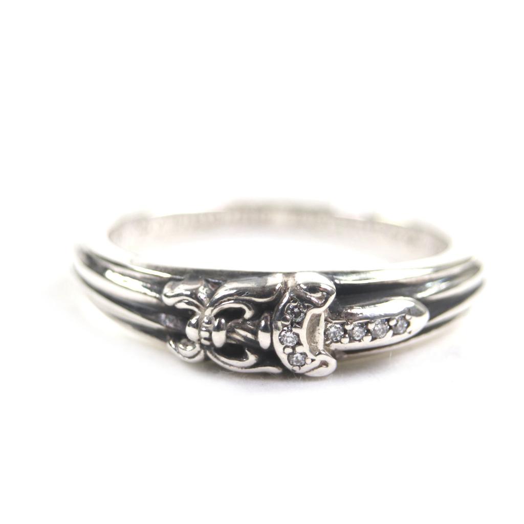 Excellent CHROME HEARTS Ring Baby Classic Dagger Pave Diamond Silver 925 mens Used
