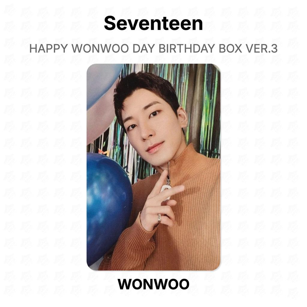Seventeen HAPPY WONWOO DAY BIRTHDAY BOX VER.3 Official Photocard