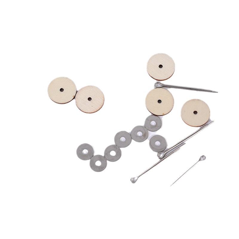 Teddy Bear DIY Rotatable Rivet Joint Kit - Wooden & Acrylic Materials
