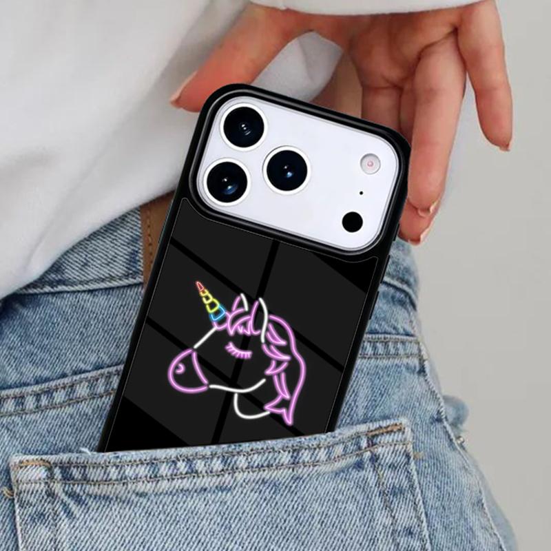 Neon Light Aesthetic Art Phone Case for iPhone 17ProMax 12 13 14 15 16e 17 Pro Max Plus Air Cover