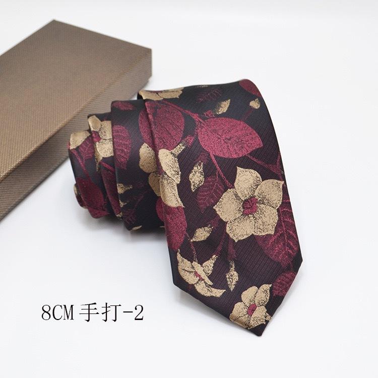 Formal Shirt Business Tie Wedding Banquet Men's Polyester Hand-tied Long Tie