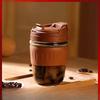 Glass Double-drinking Cup Portable Straw Water Cup Coffee Cup Gift Cup