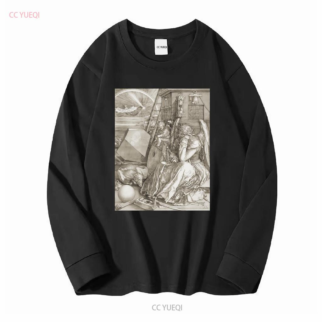 Melancolia I Melencolia Albrecht Durer T Shirt Arte Rinascimento Settentrionale per Lei Lui Amante vintage Lavato Unisex Stiloso