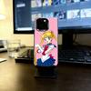 Cartoon S-Sailor M-Moons Phone Case For iPhone 17,16,15,14,13,12,11 Plus,Pro Max,XS,Colored Silver Plated Inside Cover