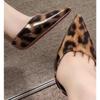 New Fashion Design Leopard Print Woman Pumps Pointed Toe Thin Low Heels Elegant Party Female Shoes Zapatos De Mujer