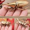 Elegant Antique Alloy Insect Miniature Statue Premium Collectible Ornament For Study Room Home Office Decors Gift