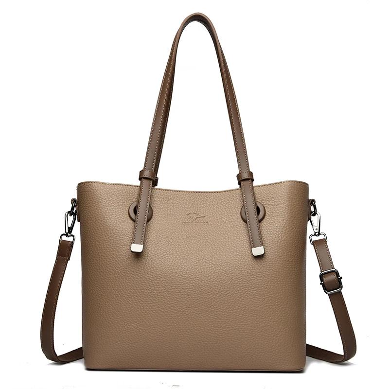 Women Shoulder Bags Luxury Designer High Quality Leather Shoulder Messenger Commuting Tote Bag Large Handbag Purses for Female