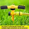 1PC 360 ° Rotary Three-Arm Spray Sprinkler - Adjustable Wide Cover Lawn and Garden Irrigation Tool, Automatic Lawn Sprinkler