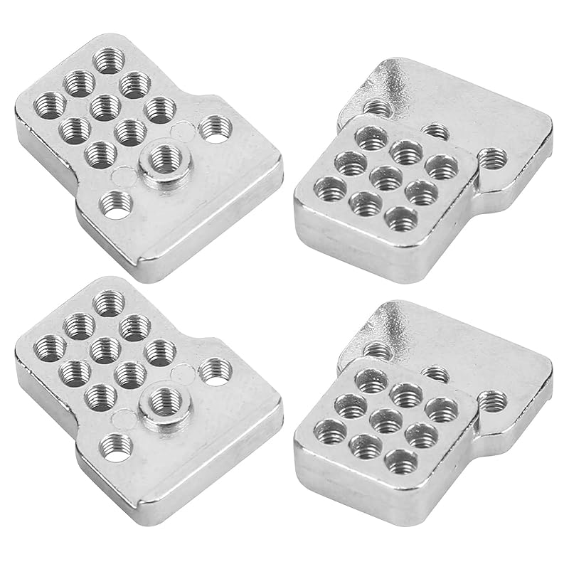 

RC Car Damper Rack RC Car Shock Absorber Mount Rack 4 Pieces WPL C14/C24/MN Compatible with D90 (white)