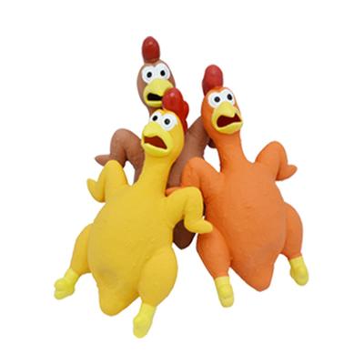 Rubber Chicken Beach Games Outdoor Games Novelty Rubber 12x21cm Backyard Games Sturdy Bite Resistant Cute Squeeze Chicken