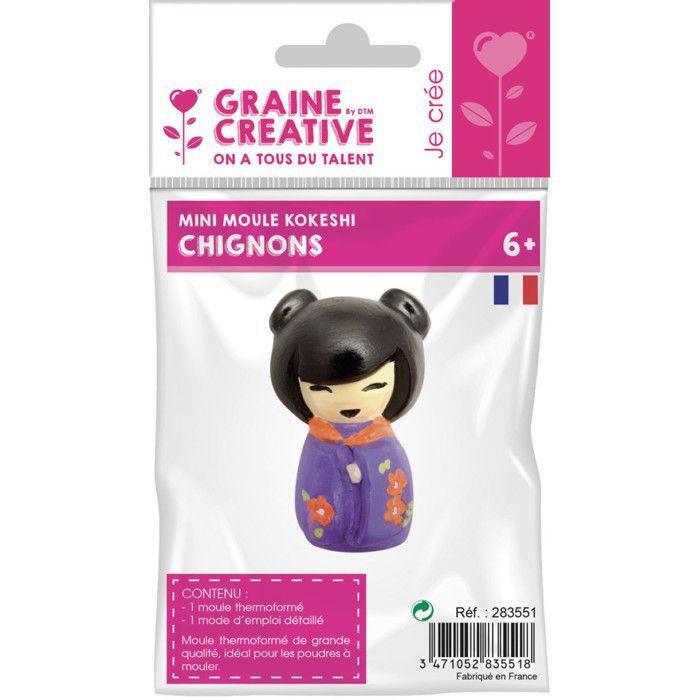 Moule thermoformé Kokeshi chignon