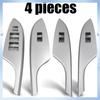 N62R-4PCS Car Silver Window Switch Cover Bezel Trim 74232-02630 74231-02620 For Toyota Corolla 2007-2013 Armrest Upper Panel