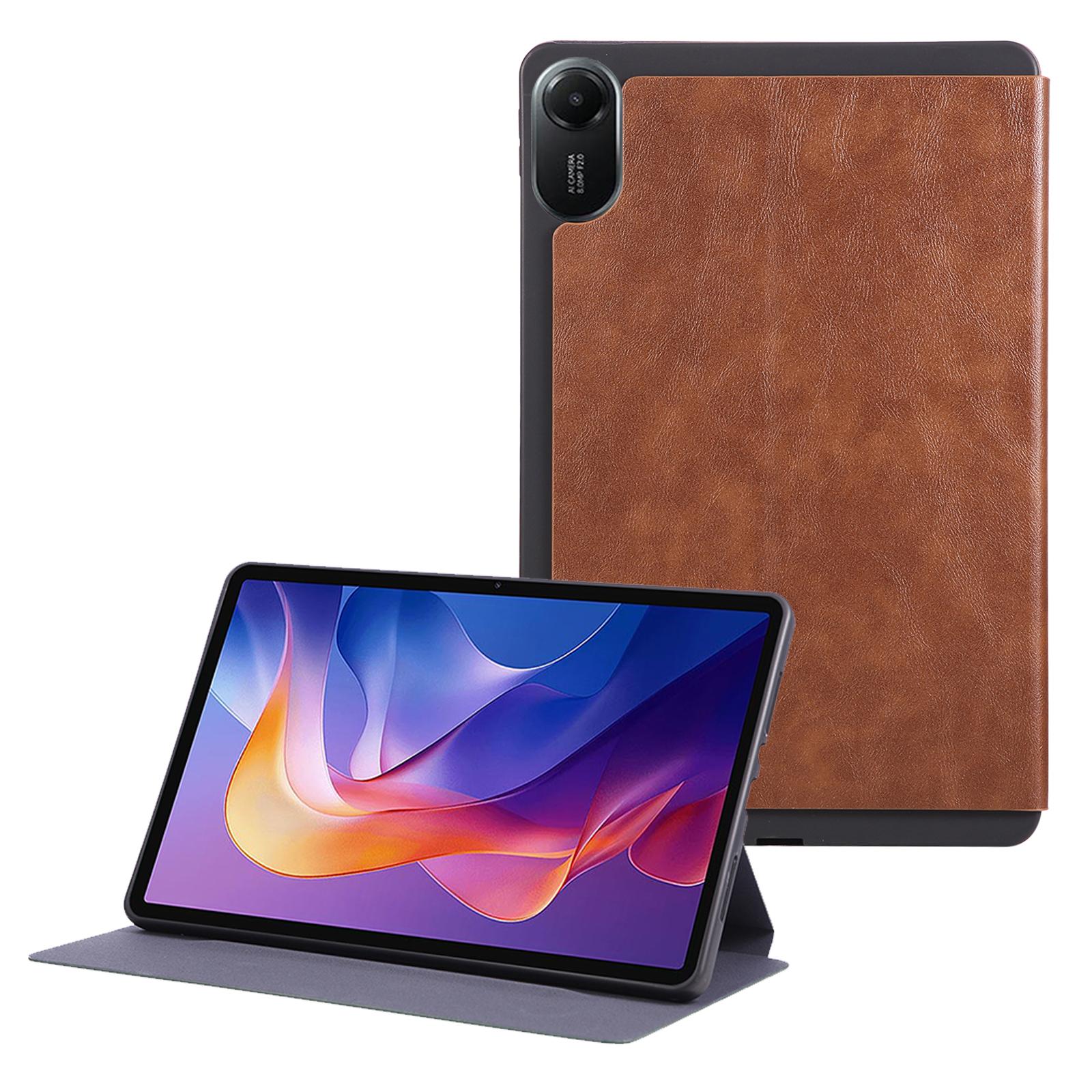 

Для Xiaomi Redmi Pad 2 Протиударний чохол PU шкіра Чохол для планшета з підставкою Brown