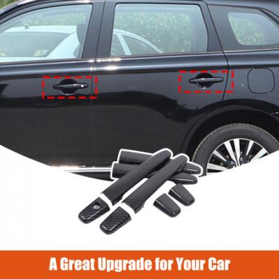 ABS Carbon Door Handle Cover Trim For Mitsubishi Outlander Sport ASX Lancer