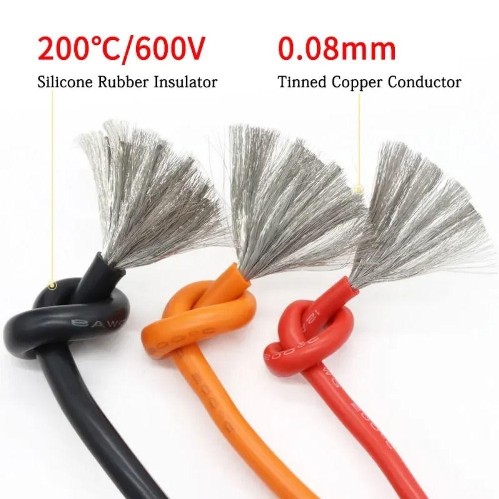 Tinned Copper AWG Electric Wire 6 Colors The Hook Up Assorted Wire Set  RC Planes