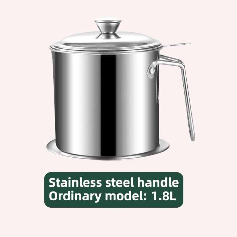 Nerezový hrnec na cezení oleje Nádoba Džbán Úložná plechovka S filtrem Hrnec na vaření oleje Pro kuchyňské domácí nářadí