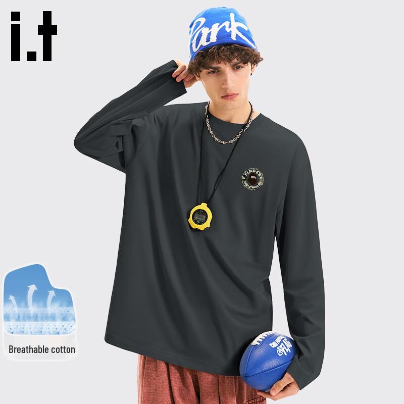 Fingercroxx Men s Pure Cotton Casual Long-Sleeve T-Shirt 2XL