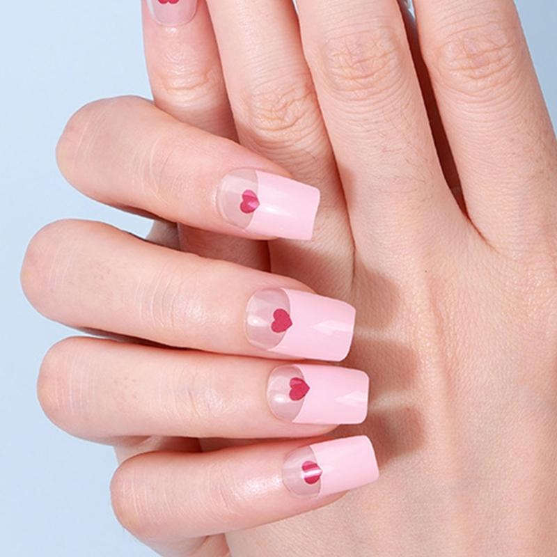 Wearable Gels Nails Wraps Cured Gels Nails Stickers French Styles Gels Nails Strips Nails Art Decortions for Party