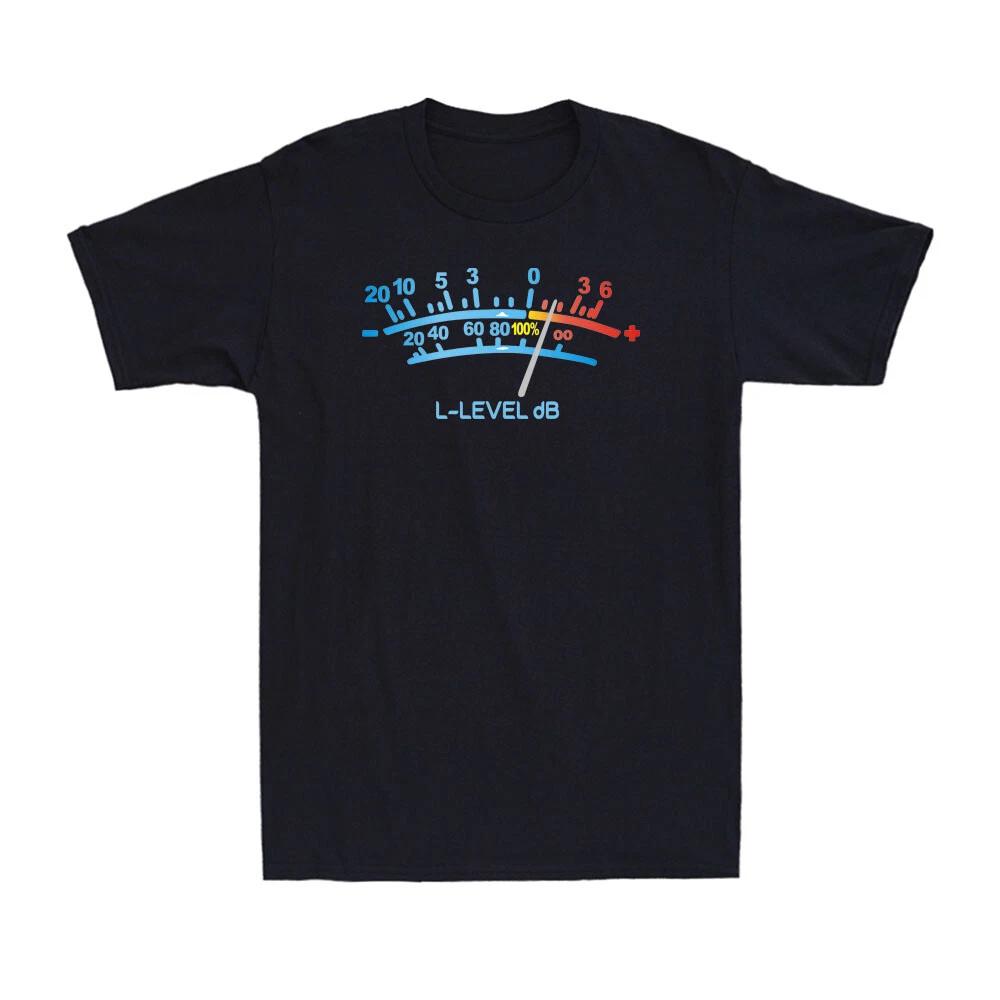 VU Meter Sound Engineer Analog Electronic Funny Vintage Men s Cotton T-Shirt L