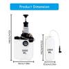 Motorcycle Brake Bleeder 3L Capacity 4 Size Adapters Automatic Suction Tool Brake Oil Service for Garage Maintenance