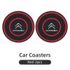Silicone Double Ring Car Cup Mat Anti-Slip Insert For Citroen C4 C3 C5 C1 C2 Berlingo Celysee Cactus Picasso Aircross Saxo Grand aks256