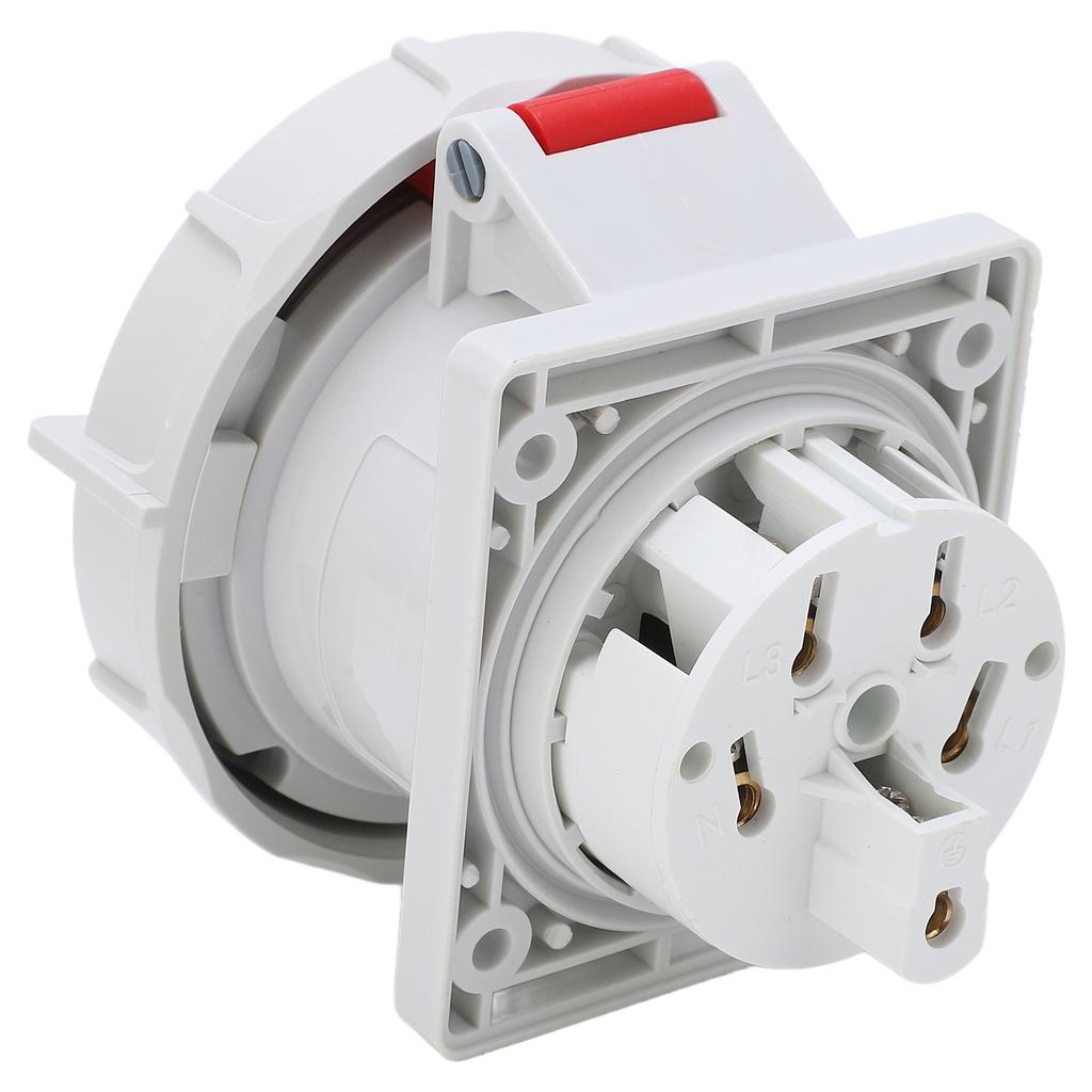 Industrial Socket High Power 5pin Waterproof Connector Heat Resistant 32A for Electronics