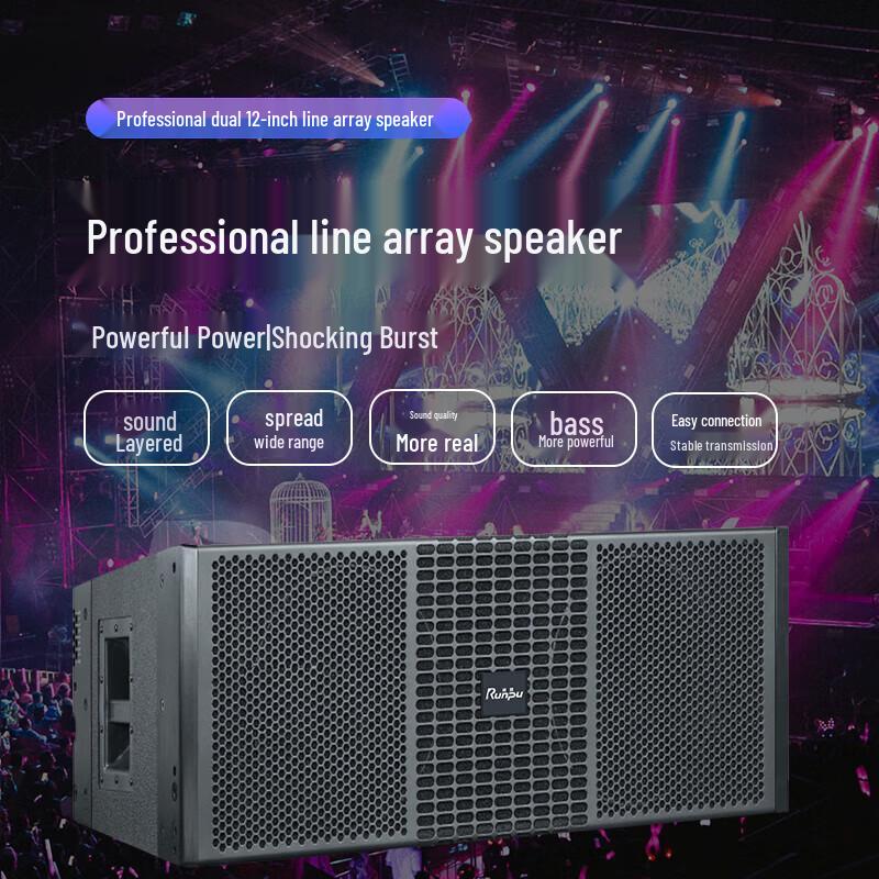 Runpu Professional Dual 12-Inch Passive Line Array Speaker (RP-XZS942A) (CN version)