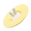 Silicone Cup Lid Creative Cup Cover Rabbit Shaped Dust Proof Sealing Airtight Mug CoverYellow