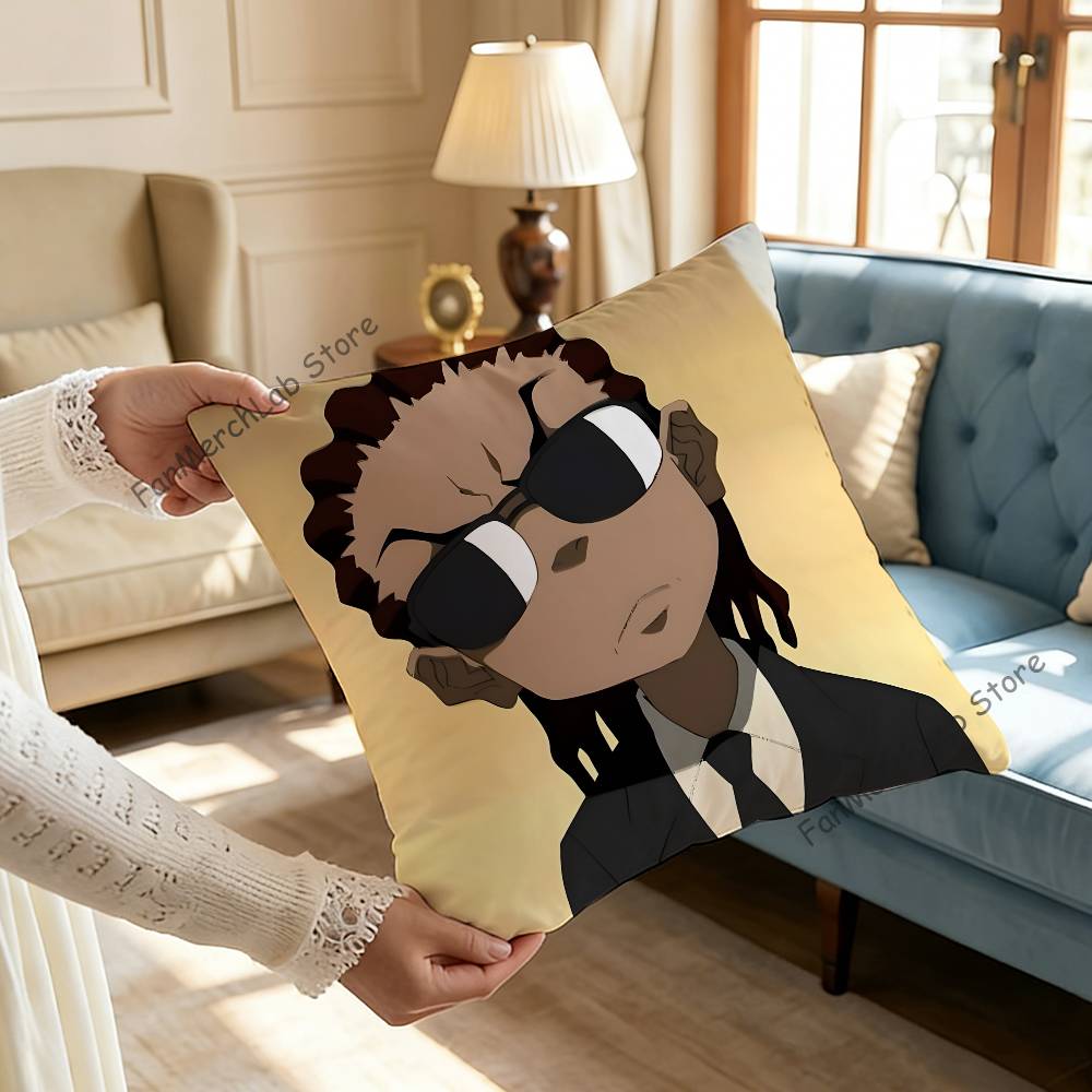 The BBoondocks Cartoon Pillow Case Ultra Soft Skin Friendly Fabric Cloud Like Comfort  Concealed Zipper
