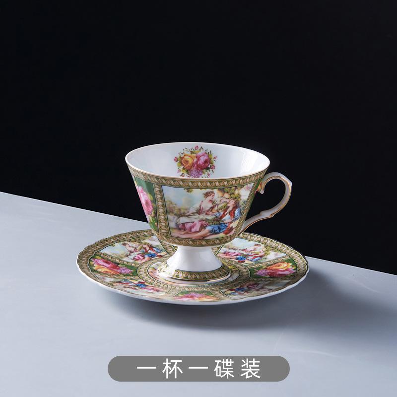 

Вінтажна квіткова кераміка Чашка для кави та набір посуду Післяобідній чай Квітка Чашка для чаю Чашки для води Чашки для сніданку Тарілка для десерту Кружка з молоком 201-300ml