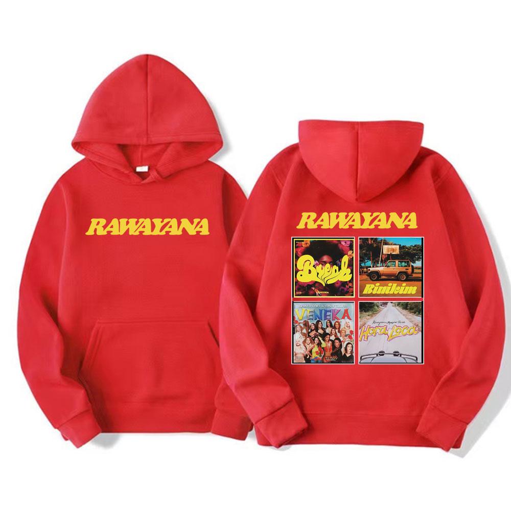 Band Rawayana Album Grafik Hoodie Herren Damen Hip Hop Harajuku Übergroße Hoodies Komfort Langarm Fleece Sweatshirts