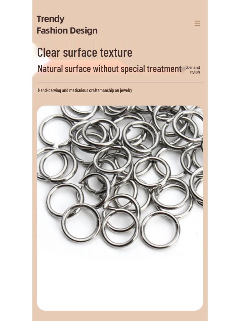 Stainless Steel Single Loop Jump Ring for DIY Jewelry