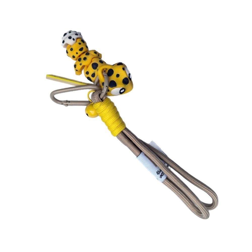 3D Printed Leopard Gecko Keychain Big Eyed Reptile Keychain Toy  Backpack Decoration