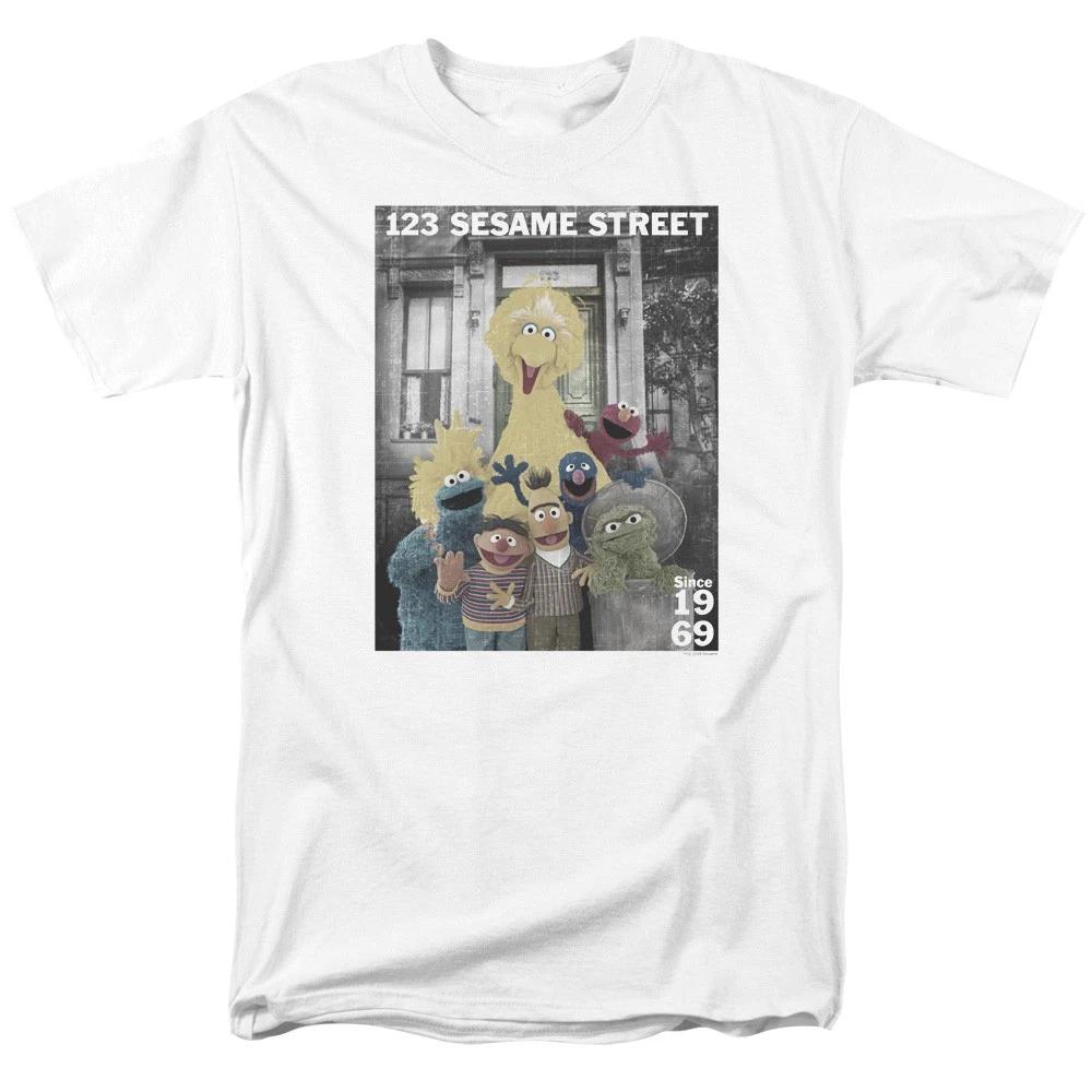 Sesame Street - Best Address -  Unisex Short Sleeve Children s T-shirt - White 140