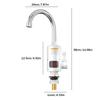Electric Cold Heating Faucet 3000W Tankless Instantaneous Water Heater 360 Degree Rotation Water Heater LCD Digital for Kitchen