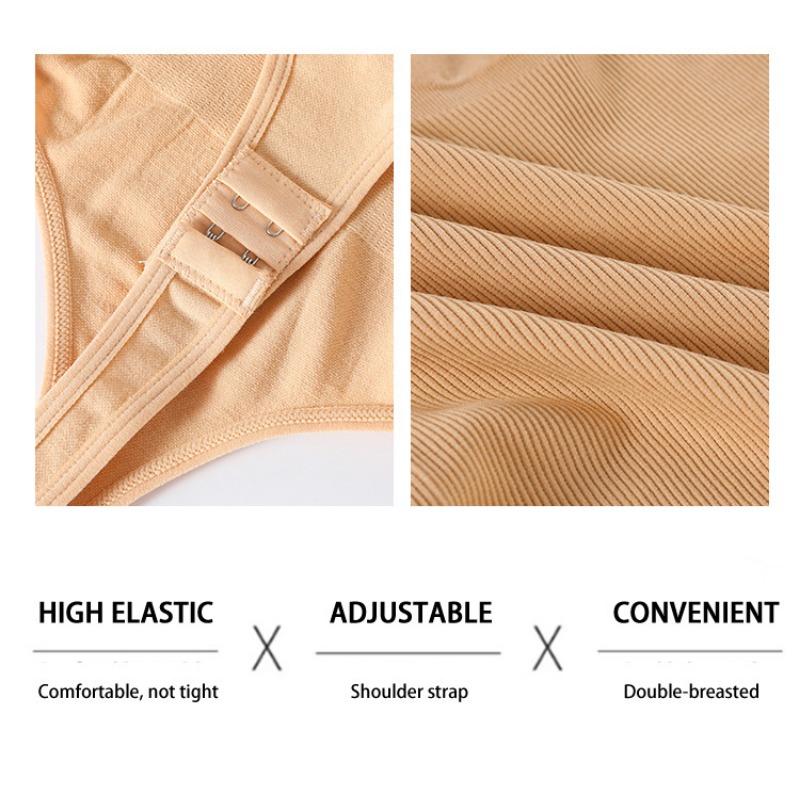 U Neck Sleeveless Tummy Control Full Body Seamless Slim Snap Crotch Shapewear Bodysuit