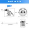 304 Nerezový Nastavitelný Plovákový Ventil Těžký Provoz 3/4 na 1/2 Palcový Adaptér Automatická Kontrola Vody Domácnost Nádrže na Vodu pro Hospodářská Zvířata